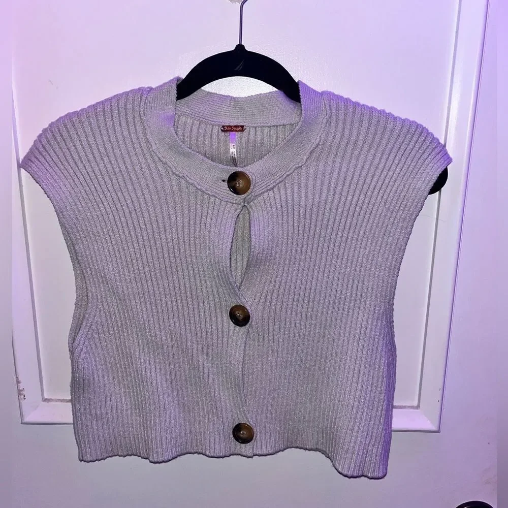 NWOT Women's Free People Naiome Micro Vest